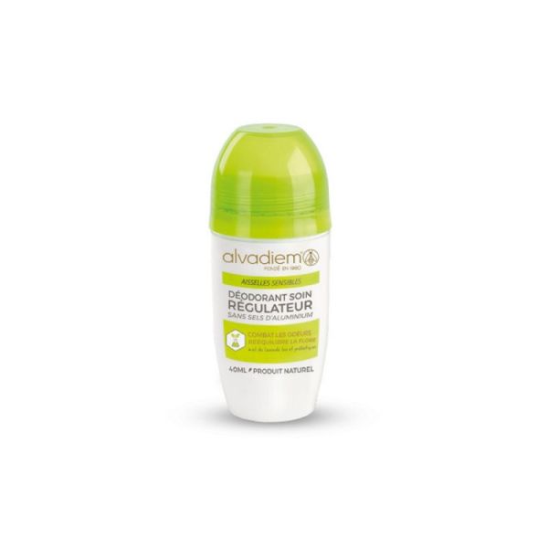 ALVADIEM Déodorant Soin Régulateur 40ml Aisselles - Transpiration Normale à Excessive