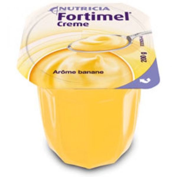 FORTIMEL Crème Banane 200g HP/HE - Aliment Diététique pour Besoins Nutritionnels en Cas de Dénutriti