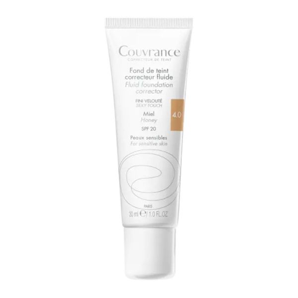 AVENE COUVRANCE Fond de Teint 4.0 Miel SPF20 Fluide Correcteur - T/30ml