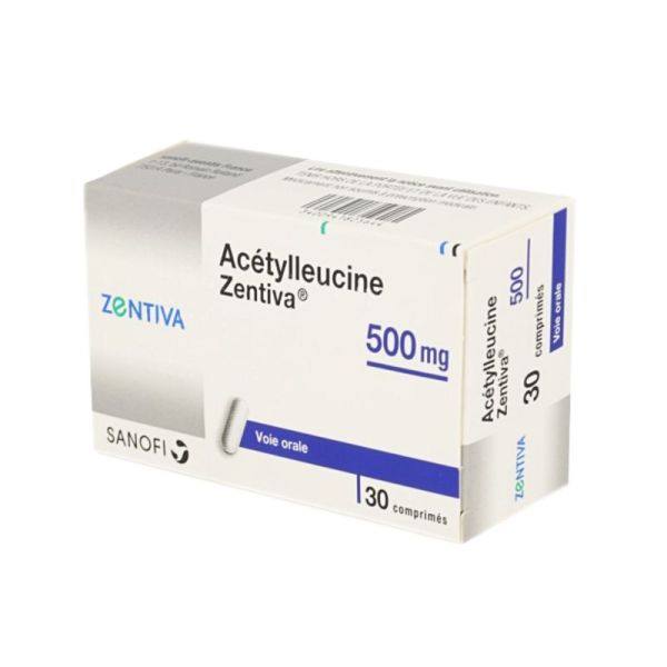 Acetylleucine Zentiva 500 mg, 30 comprimés