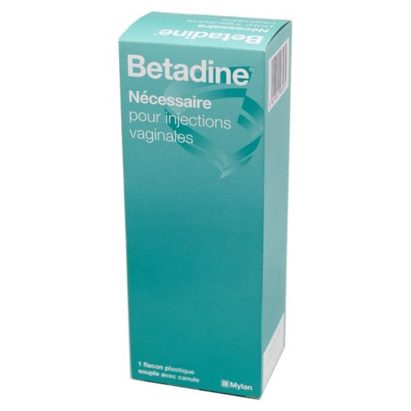 BETADINE Nécessaire pour Injections (Irrigations) Vaginales - 1 Flacon Plastique Souple avec Canule