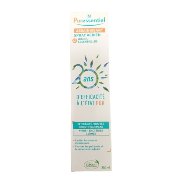PURESSENTIEL ASSAINISSANT Spray Aérien 200ml - Aux 41 Huiles Essentielles