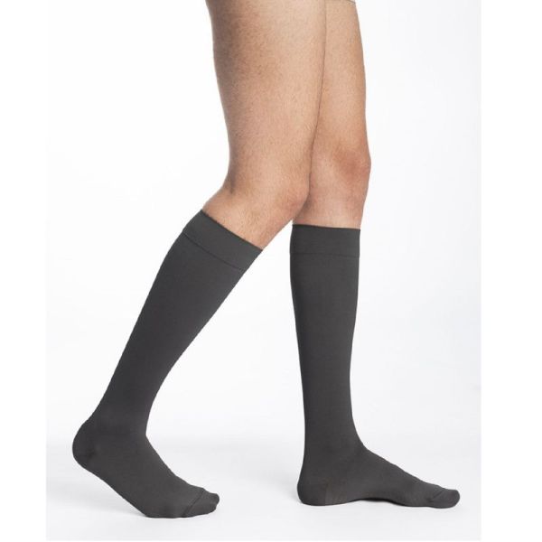 SIGVARIS ESSENTIEL MICROFIBRE Chaussettes GRIS ANTHRACITE - Contention Homme Classe 2