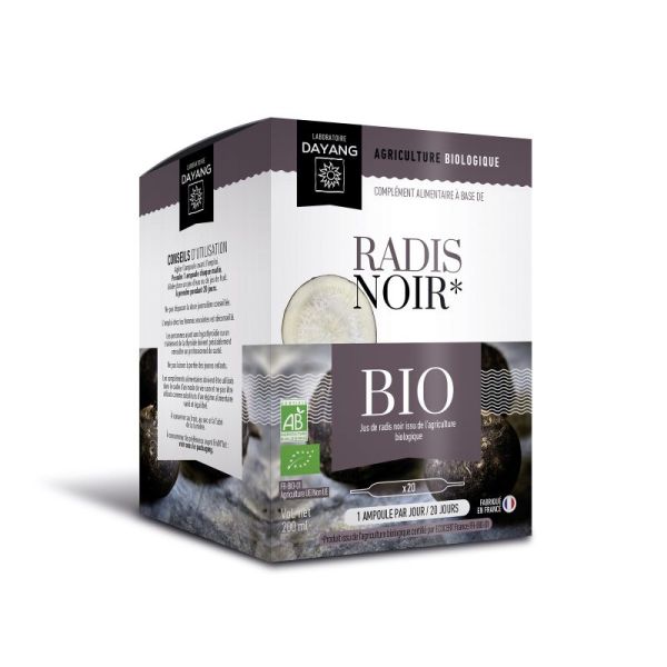 DAYANG RADIS NOIR BIO Ampoules 20x 10ml - Détoxifiant Hépatique, Digestion