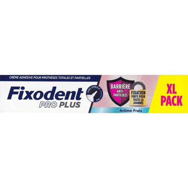 FIXODENT Pro Plus Soin Anti Particules 57g - Crème Adhésive pour Prothèses Dentaires