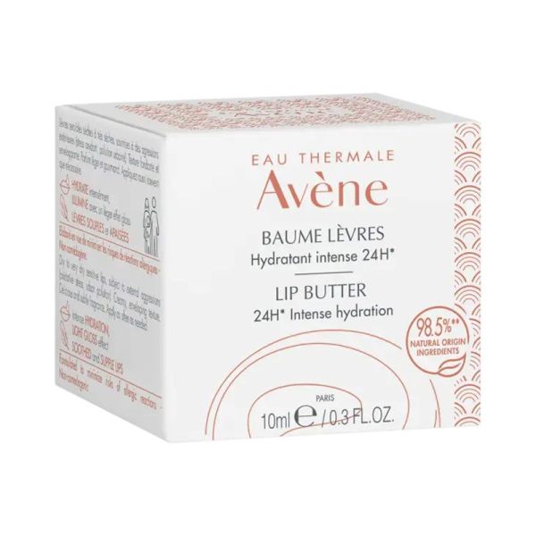 AVENE Baume Lèvres Hydratant Intense 24H - Lèvres Abîmées, Desséchées - 10ml