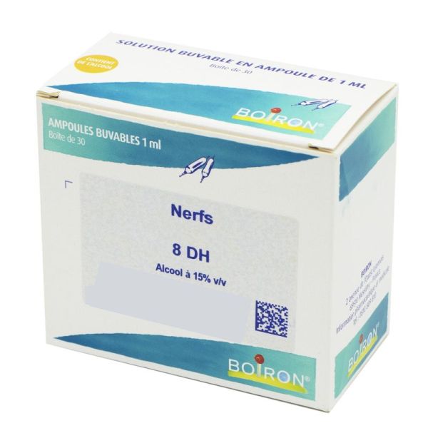 Nerfs  30 ampoules buvables 8DH - Boiron