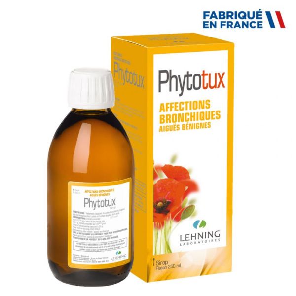 Lehning Phytotux sirop Affections bronchiques - Flacon 250 ml