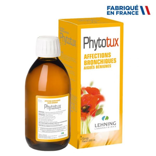 Lehning Phytotux sirop Affections bronchiques - Flacon 250 ml
