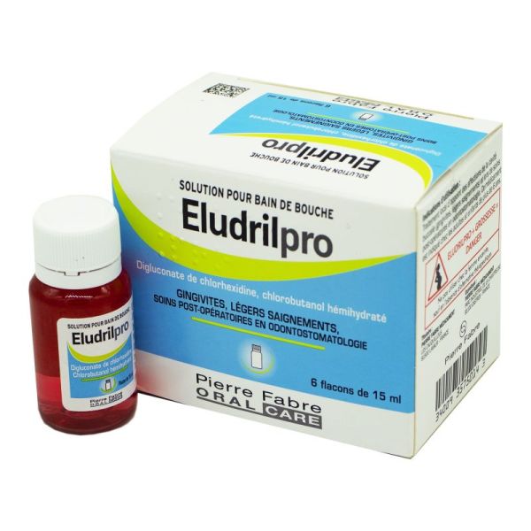EludrilPro, bain de bouche - 6 Flacons de 15 ml
