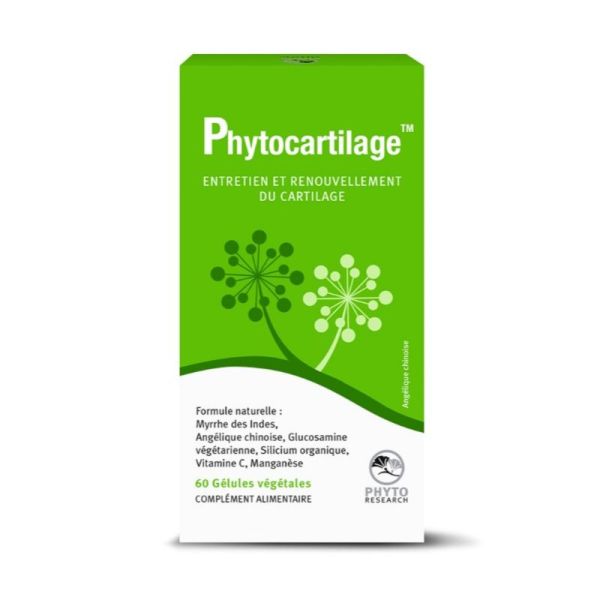 PHYTOCARTILAGE 60 Gélules Végétales - Complément Alimentaire à Visée Articulaire, Cartilages
