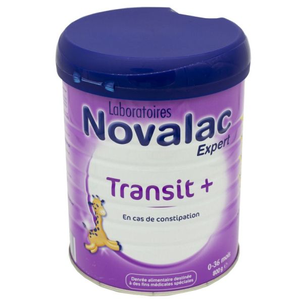 NOVALAC EXPERT TRANSIT+ 800g - Lait pour Nourrisson de 0 à 36 Mois - Constipation, Selles Dures