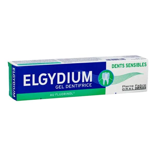 ELGYDIUM DENTS SENSIBLES Lot de 2x 75ml - Gel Dentifrice au Fluorinol