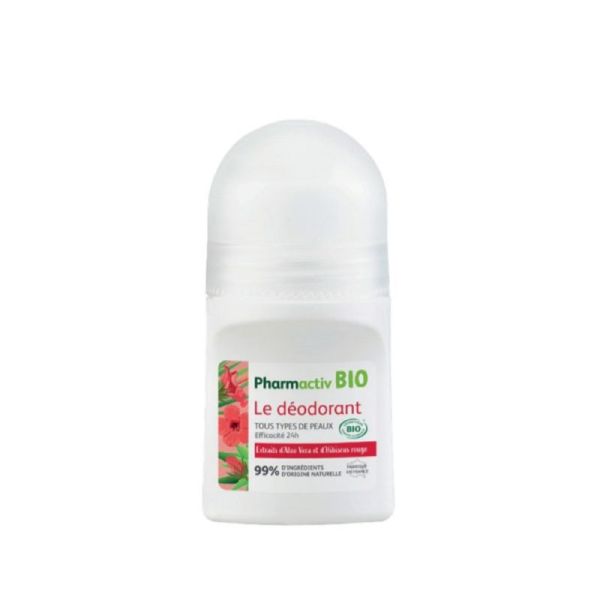 PHARMACTIV BIO Le Déodorant 50ml Aisselles - Tous Types de Peaux - Aloe Vera Bio, Tilleul Bio