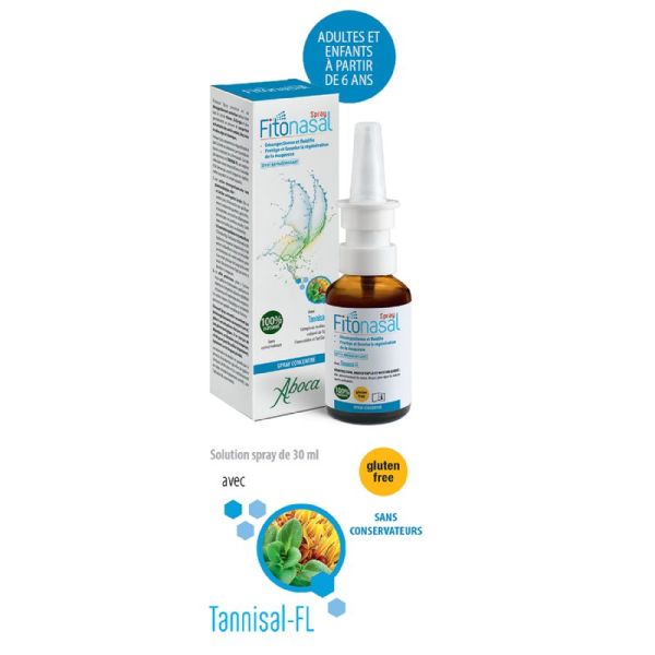 FITONASAL Spray Concentré 30ml - Décongestionnant et Fluidifiant Nasal