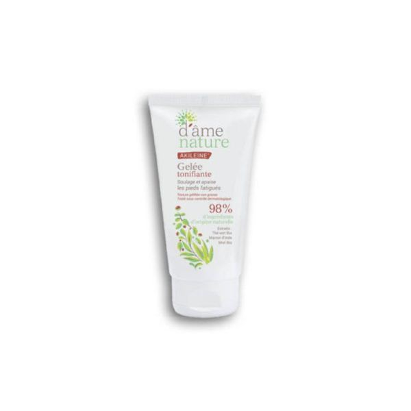 AKILEINE D'AME NATURE Gelée Tonifiante 75ml - Pieds Fatigués, Gonflés, Echauffés