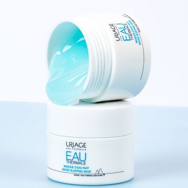 URIAGE Eau Thermale Masque d' Eau de Nuit - Masque Désaltérant de Nuit - Peaux Déshydratées - Pot/50