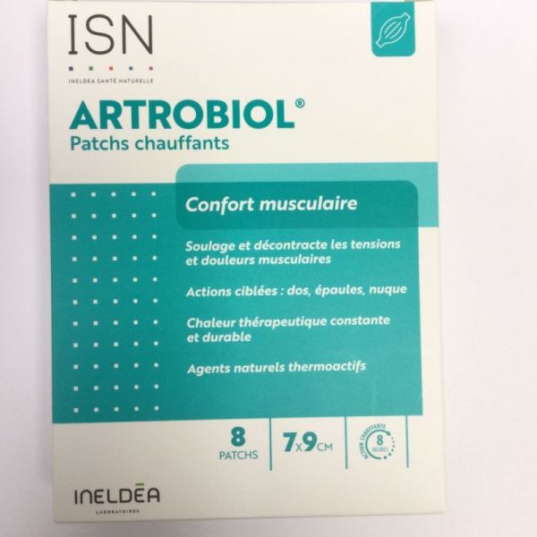 Artrobiol confort musculaire 8 patchs chauffants 7x9cm