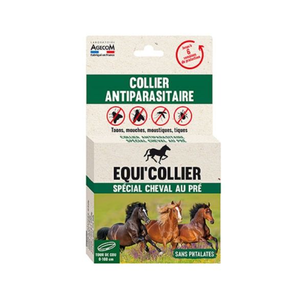 ACTIPLANT CHEVAL EQUI' COLLIER 1 Collier Antiparasitaire Taons, Mouches, Moustiques, Tiques - Spécial Cheval au Pré