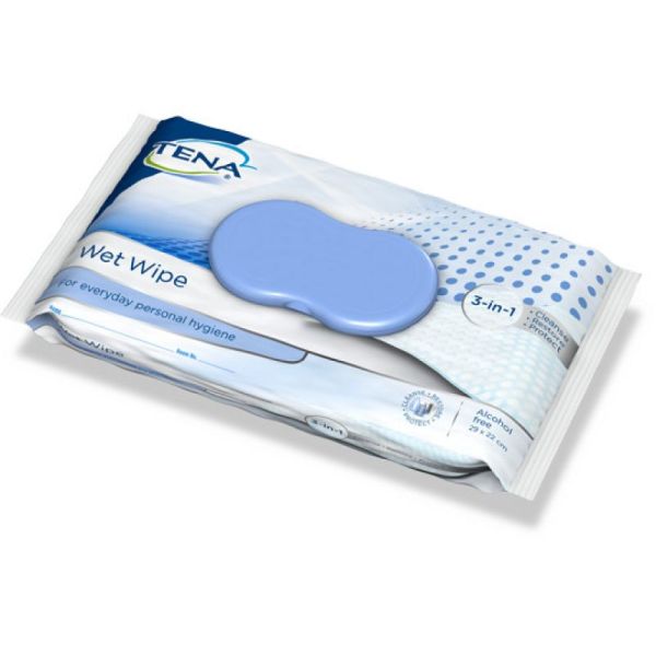 TENA WET WIPE - Lingettes 3 en 1 - 48 lingettes - SCA HYGIENE PRODUCTS