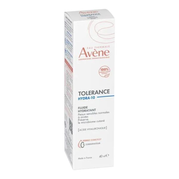 AVENE TOLERANCE HYDRA-10 Fluide Hydratant 40ml - Peaux Sensibles Normales à Mixtes