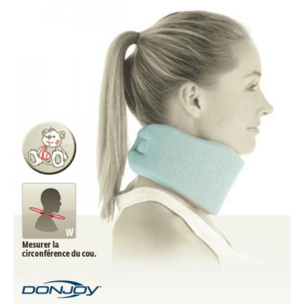 DONJOY Collier Anatomique C2 Gris - Collier Cervical en Cas d' Entorse Cervicale Bénigne ou de Gravi