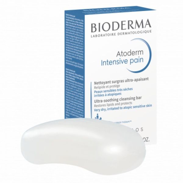 BIODERMA Atoderm Pain Lot de 2 - Nettoyant Surgras - Peaux Sensibles Sèches à très Sèches - 2x Pain/