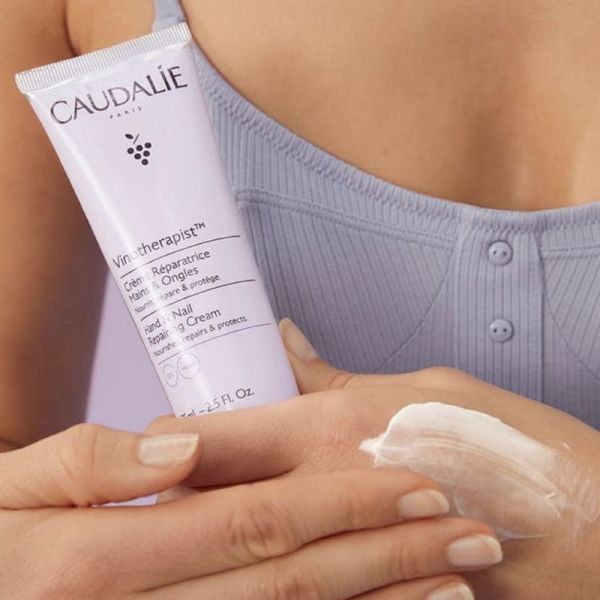 CAUDALIE VINOTHERAPIST Crème Réparatrice Mains et Ongles 75ml - Peau Sèche à très Sèche