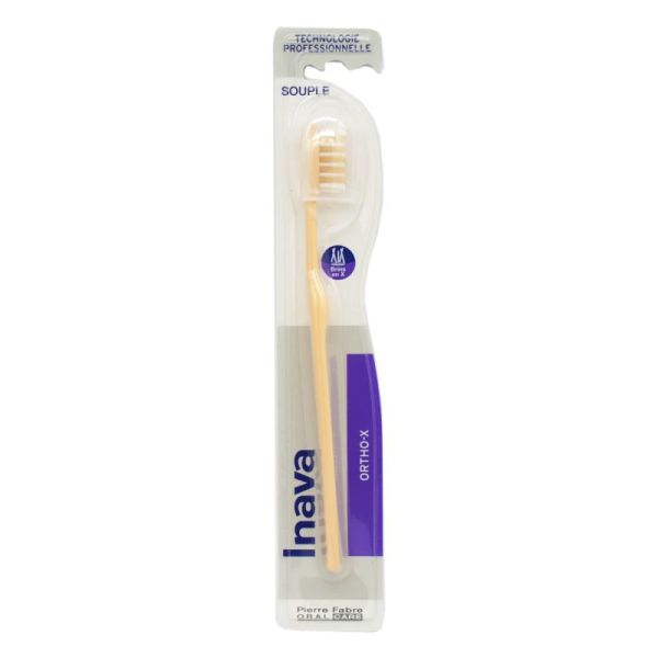 INAVA ORTHO-X Brosse à Dents Orthodontique Souple 20/100 - 1 Unité