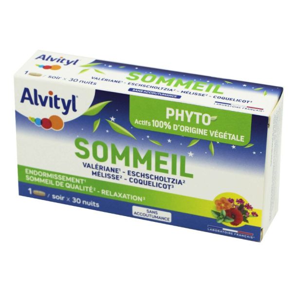 ALVITYL PHYTO SOMMEIL 30 Comprimés - Endormissement, Sommeil de Qualité, Relaxation