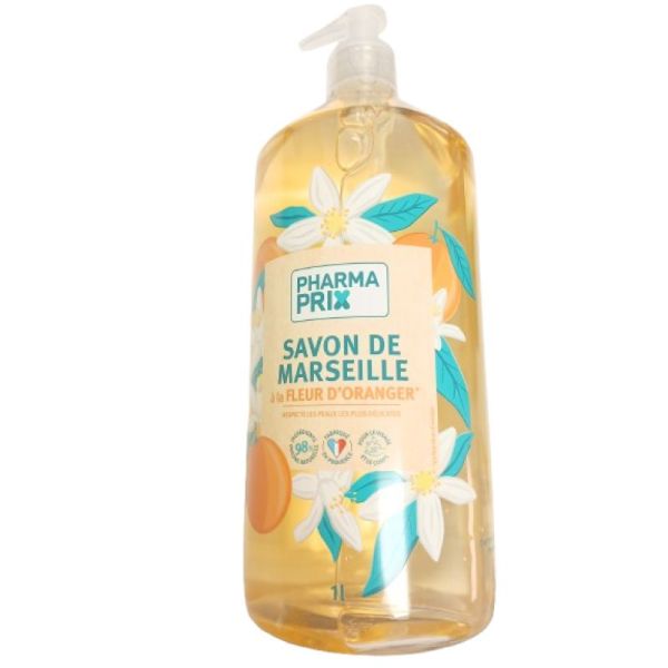 PHARMACTIV/ PHARMAPRIX - Savon de marseille à la fleur d'oranger - Fl/1L