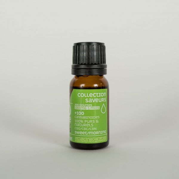 HUILE CBD Sweet Morning Bio 10% 100mg Full Spectrum 10ml - Collection Saveurs MCT