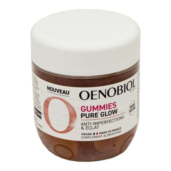 OENOBIOL 60 Gummies Pure Glow - Anti Imperfections et Eclat de la Peau