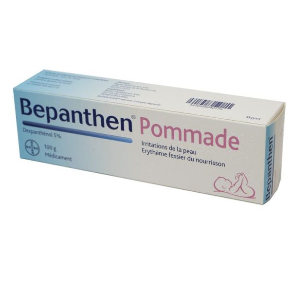 BEPANTHEN Pommade Dexpanthénol 5 % - T/100 g - Irritations de la Peau, Erythème Fessier