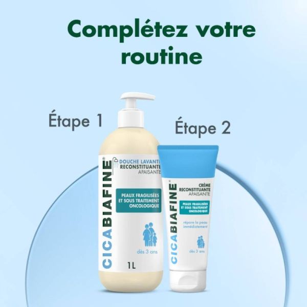 CICABIAFINE Crème Reconstituante Apaisante 200ml - Peaux Fragilisées  et Sous Traitement Oncologique