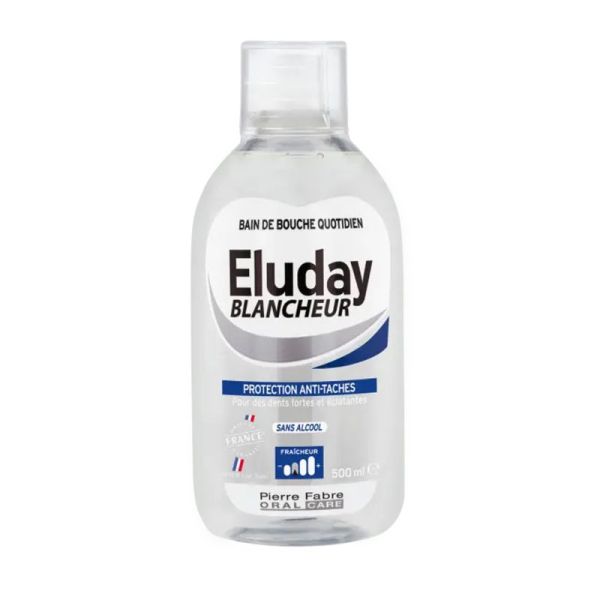 ELUDAY BLANCHEUR 500ml - Solution pour Bain de Bouche - Protection Anti-tâches