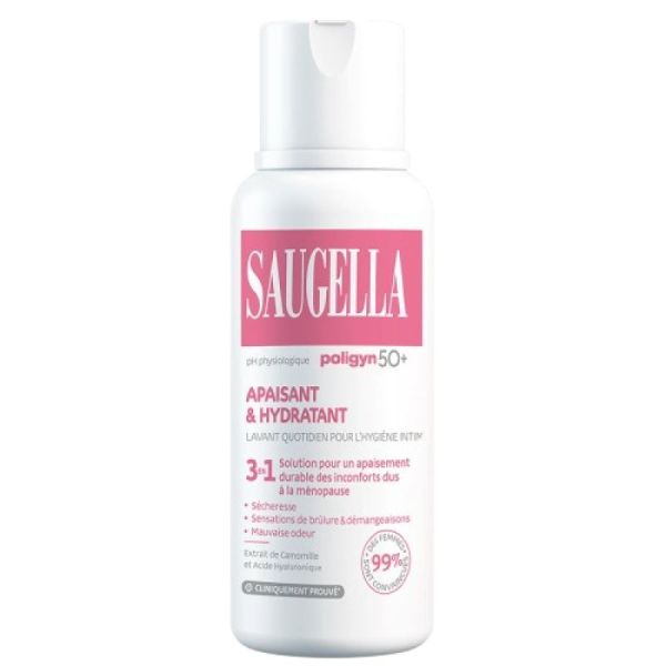 SAUGELLA - Poligyn 50+ -Apaisant & Hydratant Soin lavant Intime 3 en 1 - FL/250 ml
