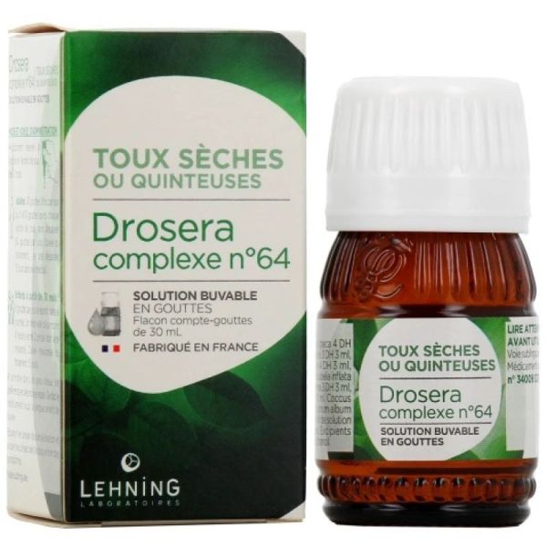 Lehning complexe L64 Drosera Toux sèches - Flacon 30 ml