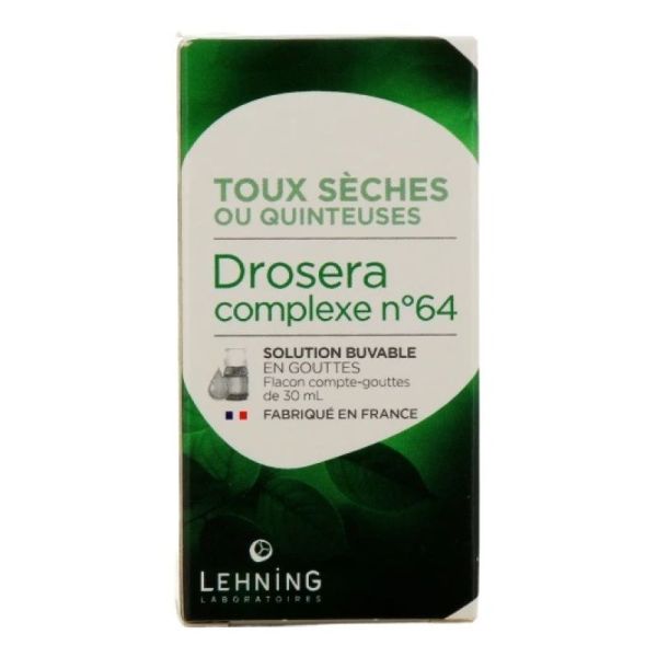 Lehning complexe L64 Drosera Toux sèches - Flacon 30 ml