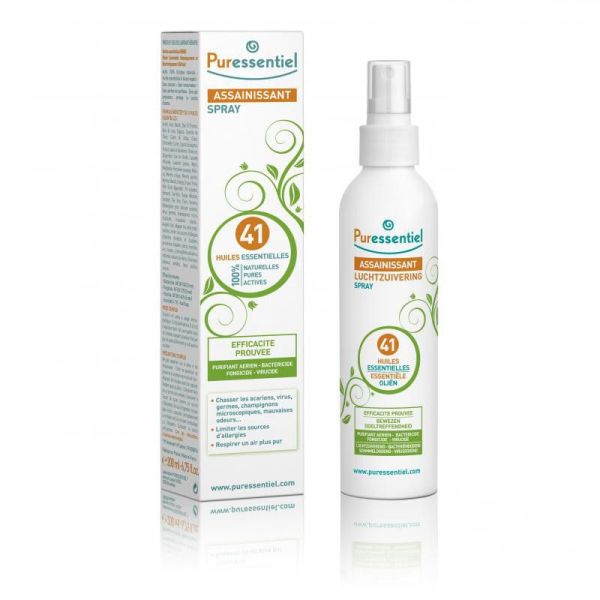 PURESSENTIEL ASSAINISSANT Spray Aérien 200ml - Aux 41 Huiles Essentielles