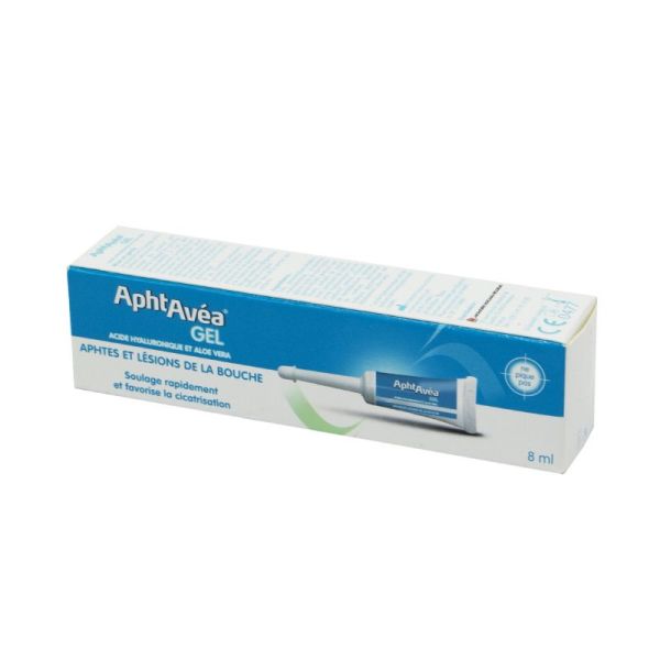 APHTAVEA Gel 8ml - Gel Buccal Aphtes et Lésions de la Bouche - Acide Hyaluronique, Aloe Vera