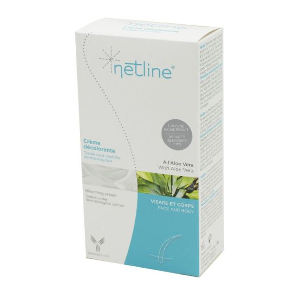 NETLINE Crème Décolorante Visage et Corps 20ml - Décoloration des Duvets même Sombres