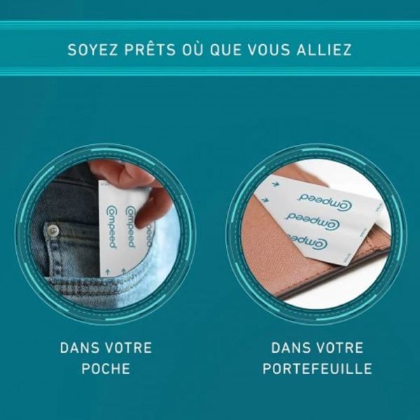 COMPEED 5 Pansements Ampoules Extrême Moyen Format 4.2 x 6.8cm - Technologie Hydrocolloïde