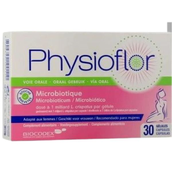 PHYSIOFLOR Flore Intime - Complément Alimentaire Microbiotique - Voie Orale - Bte/30 Gélules