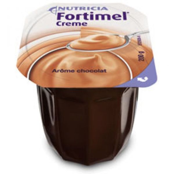 FORTIMEL Crème Chocolat 200g HP/HE - Aliment Diététique pour Besoins Nutritionnels en Cas de Dénutri