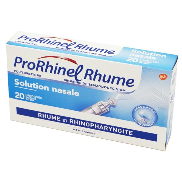 PRORHINEL Rhume solution nasale 20 récipients 5 ml (3400934967634) - P