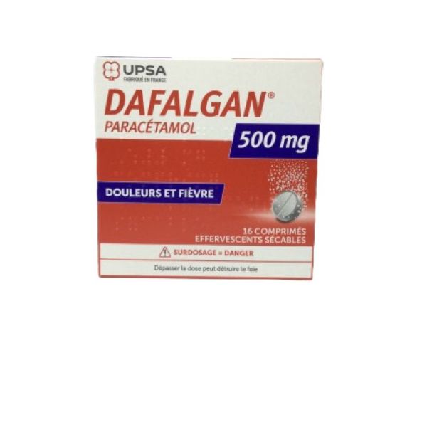 Dafalgan 500 mg, 16 comprimés effervescents