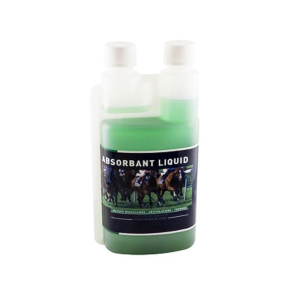 ABSORBANT LIQUID 1 Litre - Lotion Relaxante pour Chevaux de Sport