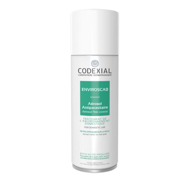 ENVIROSCAB Biocide Aérosol Anti Parasitaire 200ml - Traitement de l' Environnement Domestique