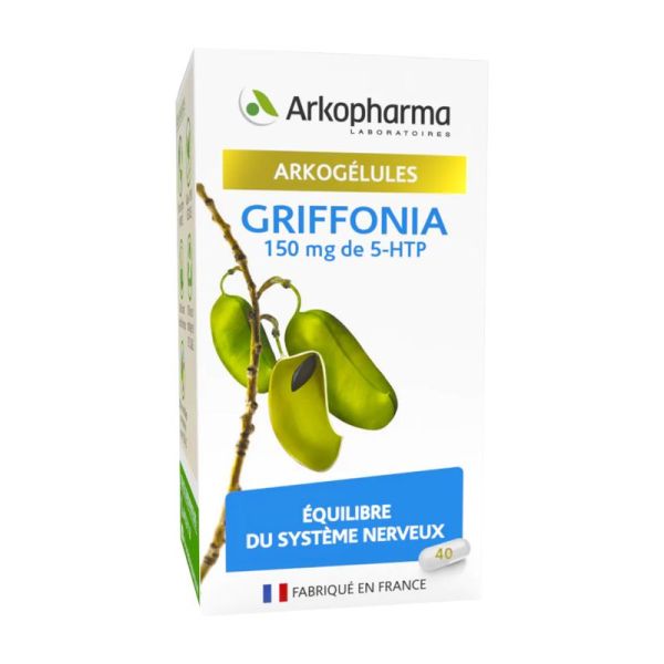 ARKOGELULES Griffonia 150mg 5-HTP - Bte/40 - Equilibre du Système Nerveux